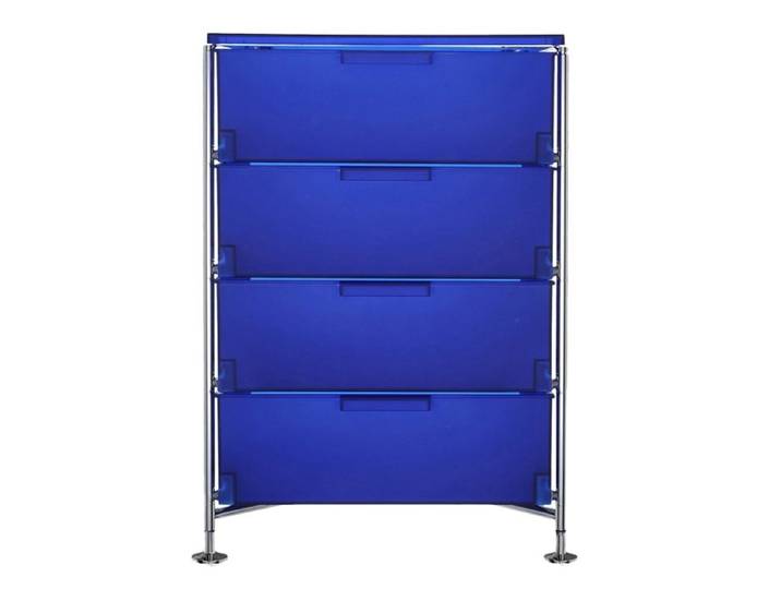 Kartell Mobil Aufbewahrungsschrank Stahl/Verchromt