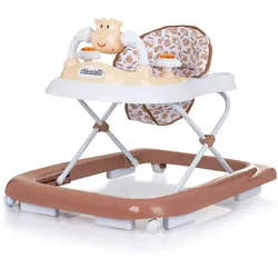 Chipolino Lauflernhilfe Little Cow Räder Stopper Höhenverstellbar Musik Licht braun