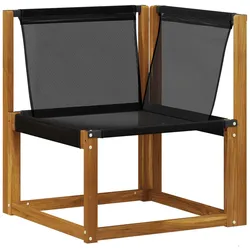 vidaXL, Gartenlounge, Soleil (Schwarzes Seil)