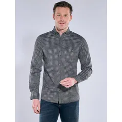 engbers Herren Hemd langarm Türkis regular gemustert Button Down - 3XL