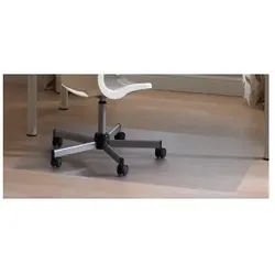 Bodenschutzmatte Floortex Valuemat rechteckig 116 x 200 cm transparente PVC Bodenschutzmatte für Hartböden