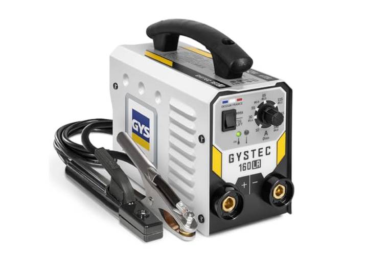 GYS\, GYSTEC 180 LA\, Poste à Souder à l'Électrode Enrobée 180A Monophasé 230V (MMA)\, TIG DC Lift\, Arc Force\, Antisticking\, Hot Start\, Avec Valise\, Porte-électrode\, Câble de Masse