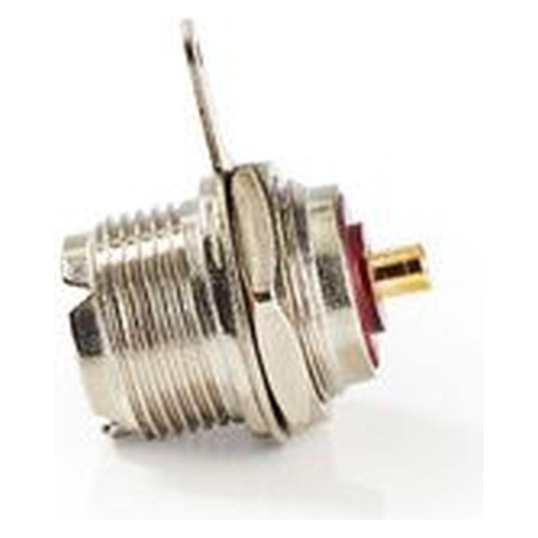 Nedis PL259 Stecker gerade Buchse Vernickelt 75 Ohm Chassis Kabeleingangsdurchmesser: 5.0 mm Metall (Antennenkabel) (CSVC43910ME)