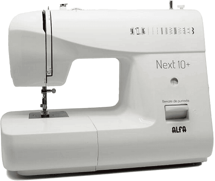 REACONDICIONADO Seminuevo Excelente Máquina de coser - Alfa NEXT 10+, 12 puntadas, Luz Led, Blanco