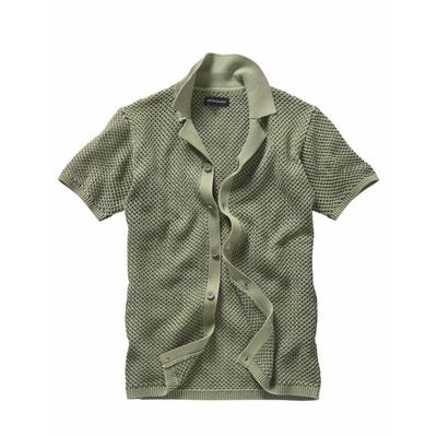 Waben-Strickpolo