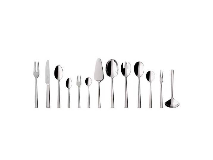 Villeroy & Boch Victor Tafelbesteck/pflegeleichtes Besteck Set aus poliertem, rostfreiem Edelstahl/geeignet für bis zu 12 Personen / 1 x Set (68-teilig)