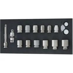 Forum Professional Solutions, Steckschlüssel + Stecknuss, Werkzeugmodul 2017 1/3 Kraft-Steckschlüssel 1/2" 18 Teile