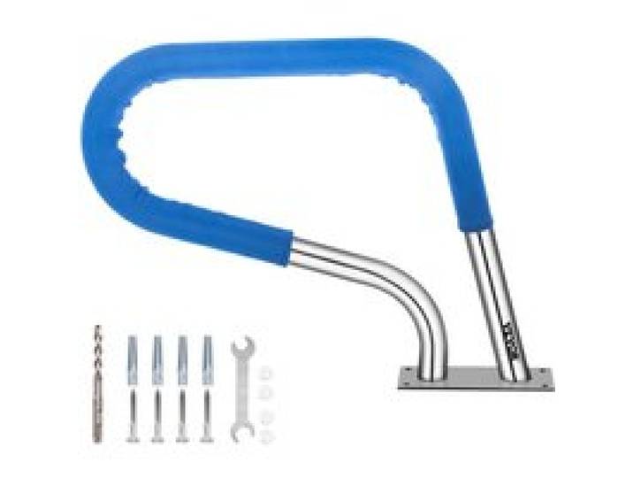 VEVOR Pool Haltegriff Edelstahl mit 113 kg Traglast Schwimmbad-Handlauf 76,2x55,8 cm Griffbogen Ø 4,8 cm 5 kg Pool Handlauf mit Griffabdeckung Ideal für Schwimmbäder Schräglagen Spa Wasserpark usw.