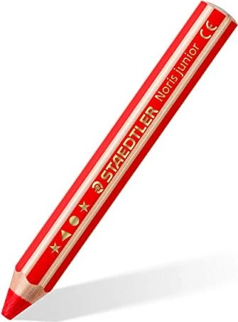 STAEDTLER Noris junior jumbo 3 in 1, zweifarbig, 6 Stück + Anspitzer
