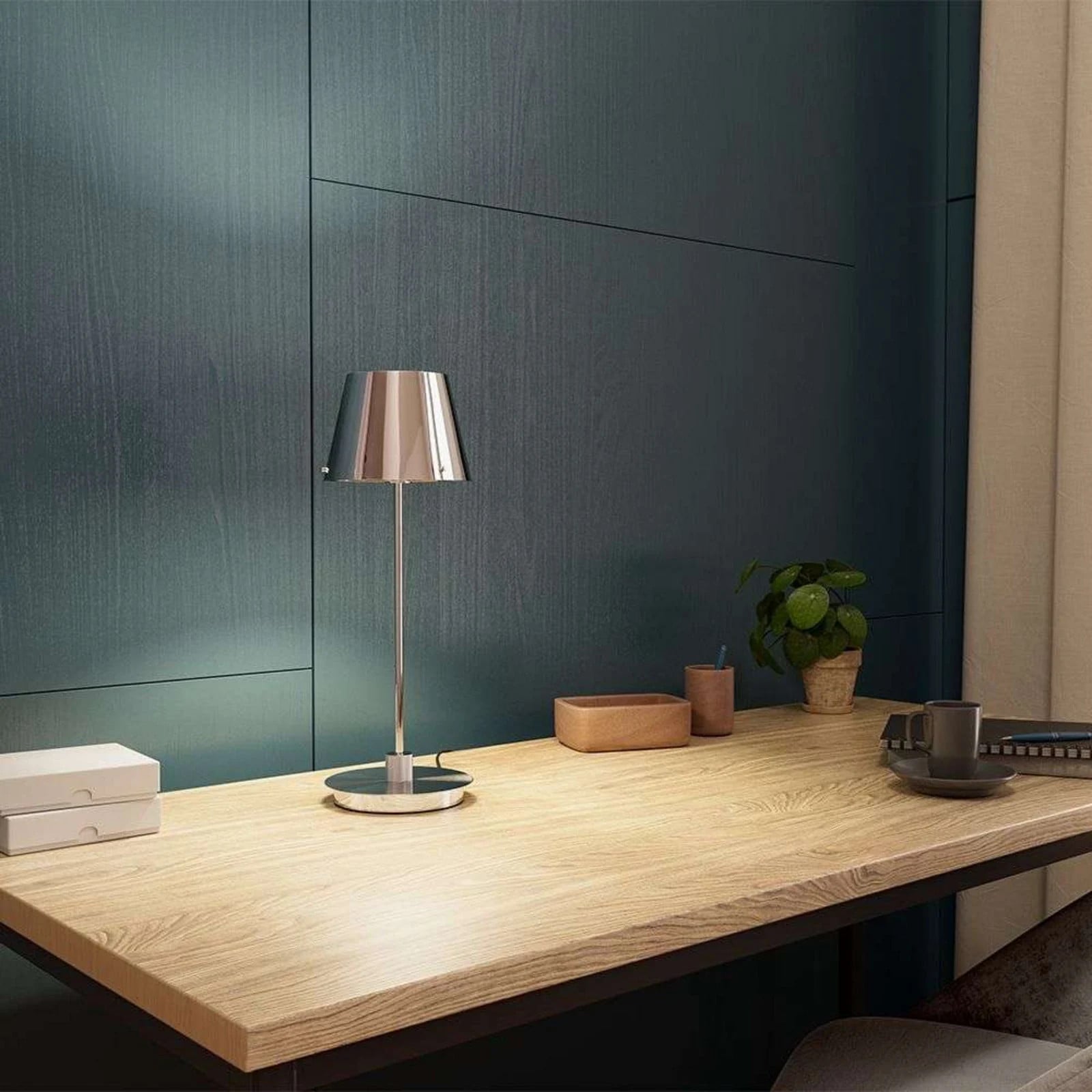 Herstal Gil il Grande tafellamp Chrome/Chrome van metaal voor de woonkamer