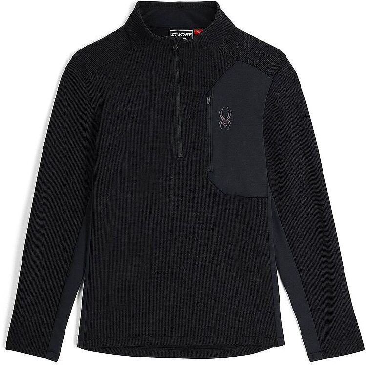 SPYDER Herren Pullover mit 1/2 Zip BANDIT schwarz   S M
