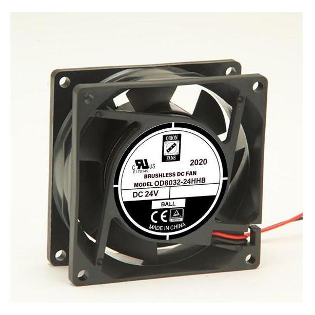 RS PRO DC axial fan, 80x32mm 94.4cu.m/h 24V (80 mm) (1444129)