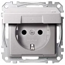 Merten SCHUKO-Steckdose alu MEG2414-0460