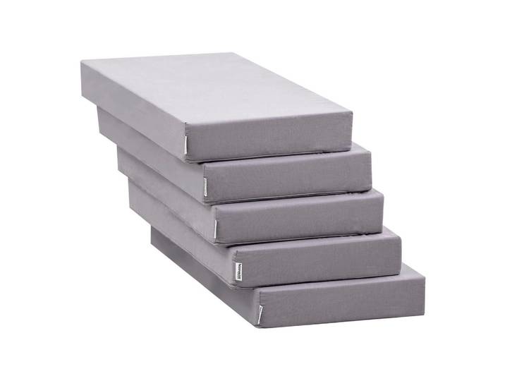 Hoppekids Kindermatratze 5-teilig, für Lounge-Modul, Grau, H2, Füllung: Polyetherschaumkern, rechteckig, 200x80 cm, Schlafzimmer, Matratzen Shop, Matratzen, Jugendmatratzen & Kindermatratzen