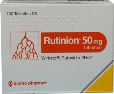 biomo pharma GmbH RUTINION Tabletten 100 St 03268306