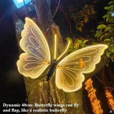 LED Butterfly Light With Dynamic Or Static Display For Outdoor And Home Decorations dynamic
