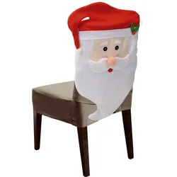 Weihnachtliche Stuhlhusse - Weihnachtsmann Nikolaus Stuhlbezug