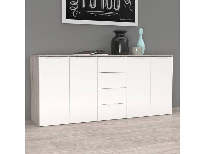 Buffet à tiroirs 179 x 80 x 42cm Beige