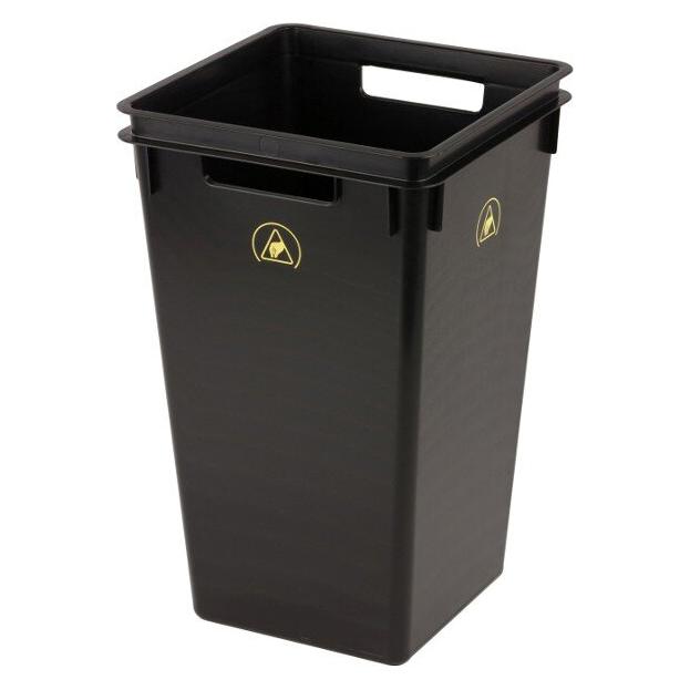 Weidinger ESD Mülleimer, eckig, 40 Liter (40 l) (72704563)