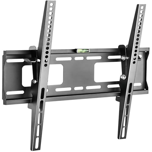 RICOO TV muurbeugel N2344 zwart, kantelbaar voor 32-55 inch televisies tot 50 kg, max. VESA 400x400 mm