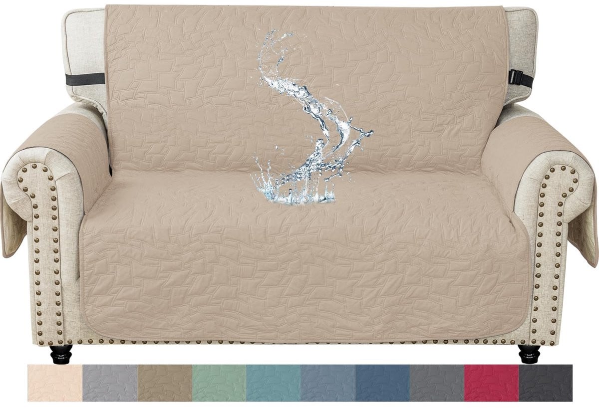 Ystyle Bankhoes Waterdicht - Universele Bankbeschermer - Krasbestendige Sofa Overtrek - Antislip - Beige