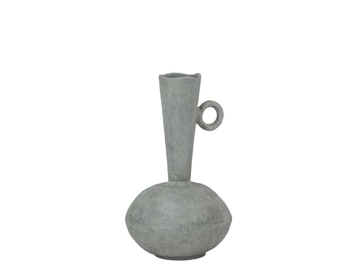 Ambia Home Vase, Grün, Metall, organisch, 32 cm, auch für frische Blumen geeignet, Dekoration, Vasen, Metallvasen