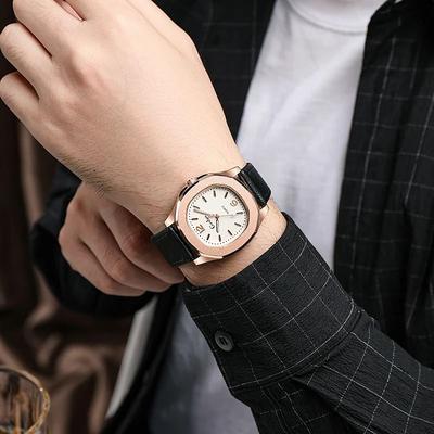 Uplifted Goods Classic Mens Sport Style Wristwatch black Rose