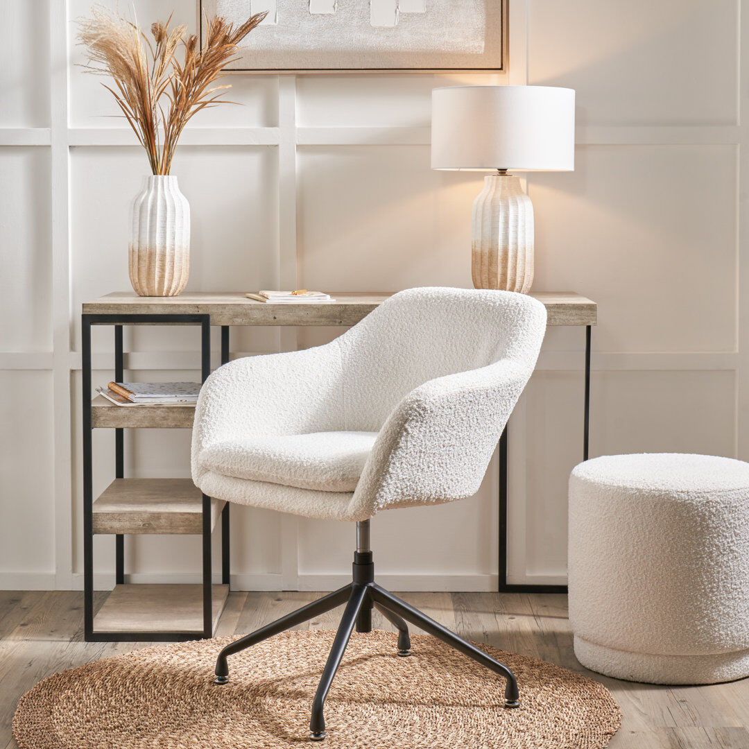 17 Stories Rosolini Office Chair White 83cm H X 64cm W X 64cm D