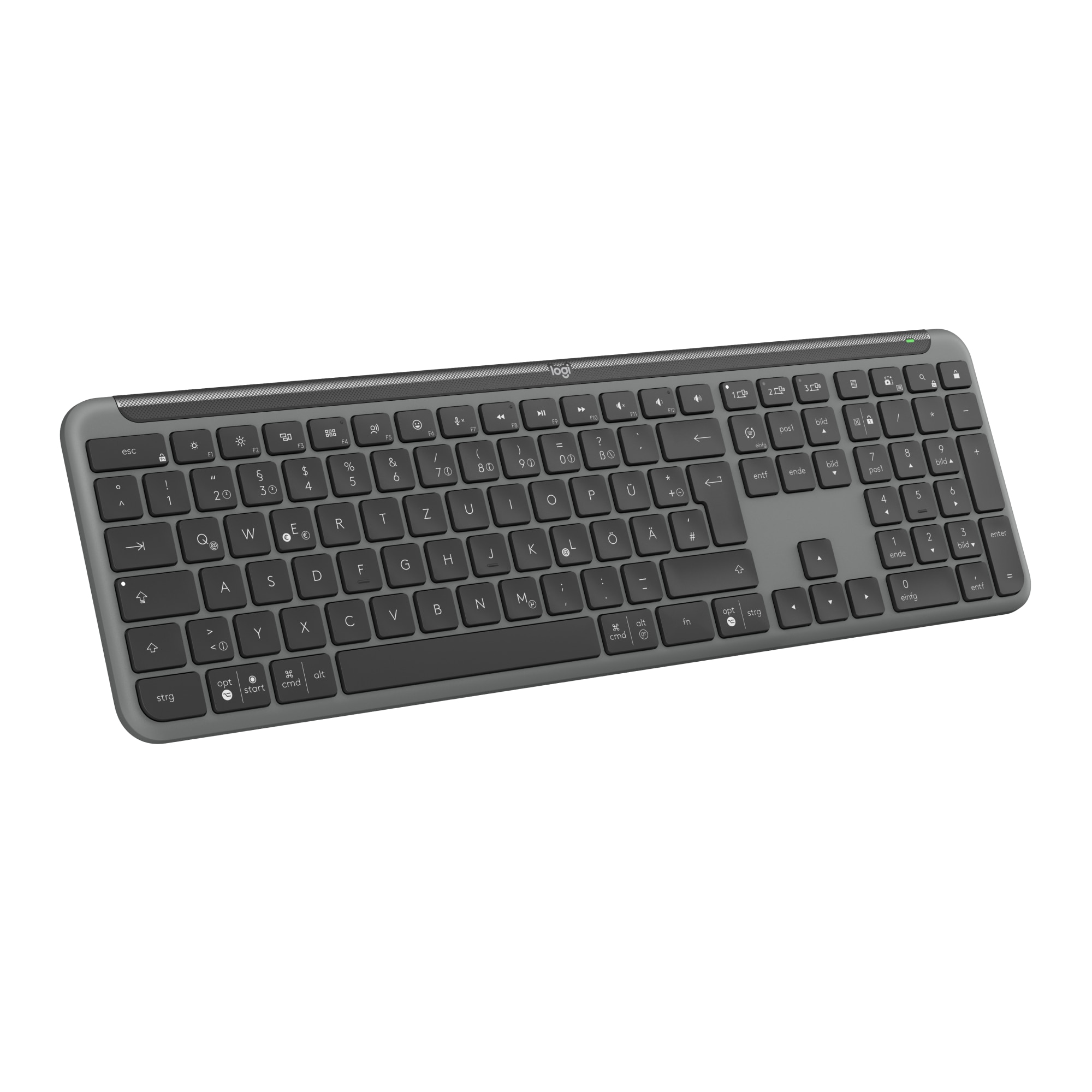 Logitech Signature Slim K950 Tastatur kabellos (Logi Bolt), Dunkelgrau
