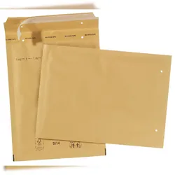 SIGMA Luftpolstertaschen EV029, DIN A4, ohne Fenster, haftklebend, braun, 10 Stück