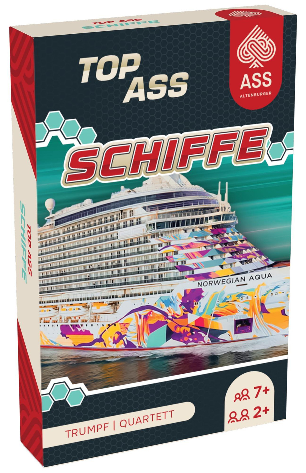 Ak tronic TOP ASS schipkaarten set van 4 met jokers