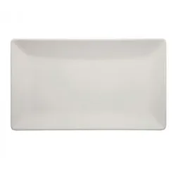 Boston White Flaches Tablett 25x15 cm Rechteckig Steinzeug M1934 6er-Pack