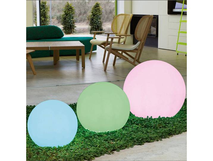 Newgarden Deko Solarleuchte Buly, dimmbar, weiß / opal, Kunststoff, Modern, Solarleuchte