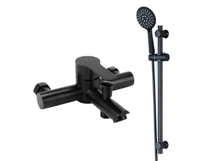 Robinet de douche en acier inoxydable peint, robinet de mélange chaud et froid pour salle de bain, robinet de douche triple pour baignoire