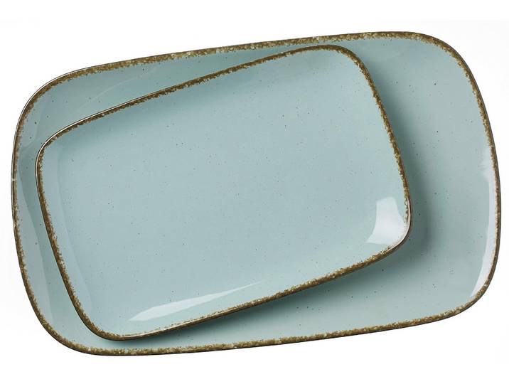Servierplatte RITZENHOFF & BREKER Casa , blau (hellblau), Porzellan, Servierplatten, Servierplatte
