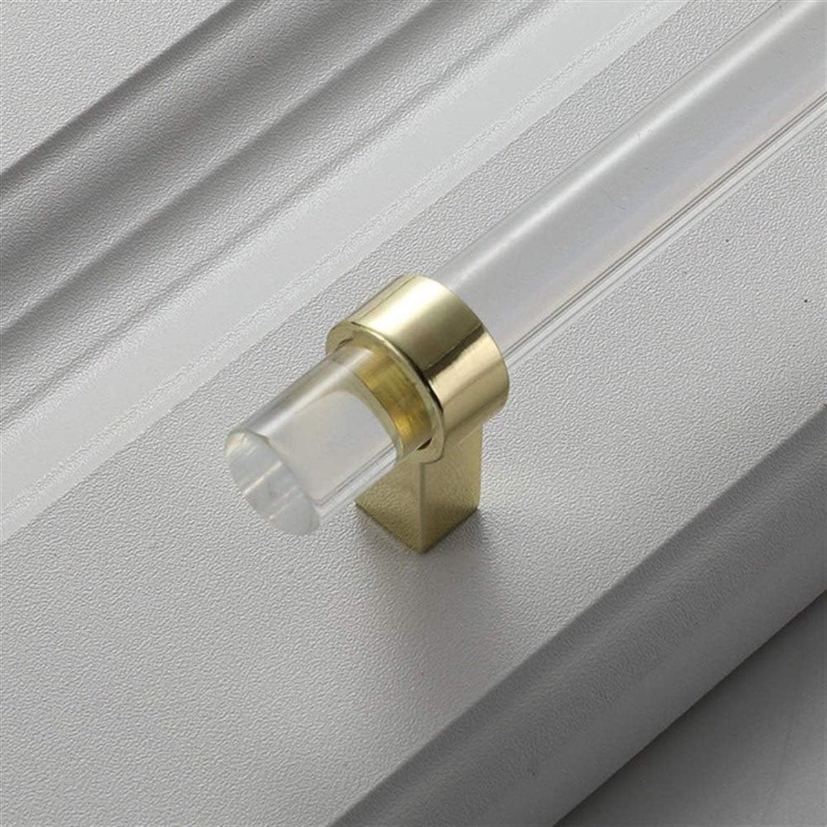Modern Acryl Deurknoppen en Kastgrepen - Helder Goud - 96mm Hart-op-hart