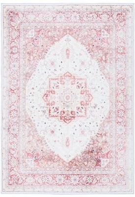 SAFAVIEH Tucson Machine Washable Slip Resistant Cynthia Oriental Medallion Rug