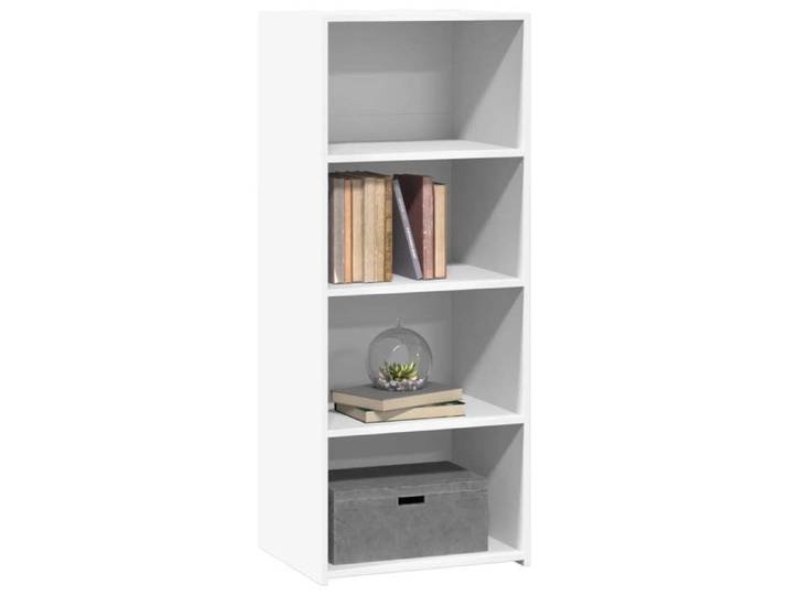 (15499)Meuble rangement - Buffet haut - contemporain - blanc 50x41x124 cm bois d'ingénierie poid:24.9 kg