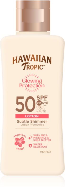 Hawaiian Tropic Glowing Protection Sunscreen Lotion lait solaire SPF 50 75 ml