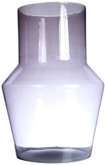 BIDK Home "Evie Mouthblown Recycled Glass Vase Purple Dia 11"""