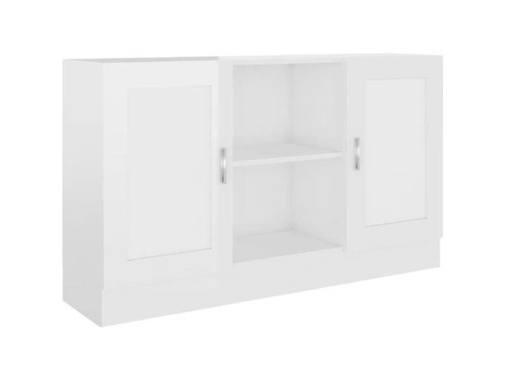 (554942) [Meilleures Mobiliers] Bahut bas Décor Buffet De Cuisine - Buffet Décor Blanc brillant 120x30 5x70 cm Aggloméré