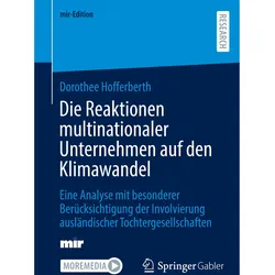 Die Reaktionen multinationaler Unternehmen auf den Klimawandel, Fachbücher von Dorothee Hofferberth