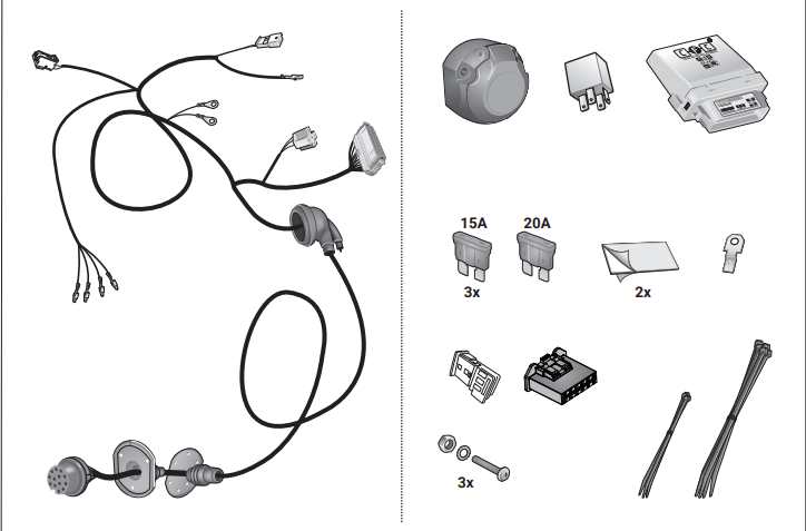 FAISCEAU SPECIFIQUE 13 BROCHES MERCEDES EQS (08/21-)