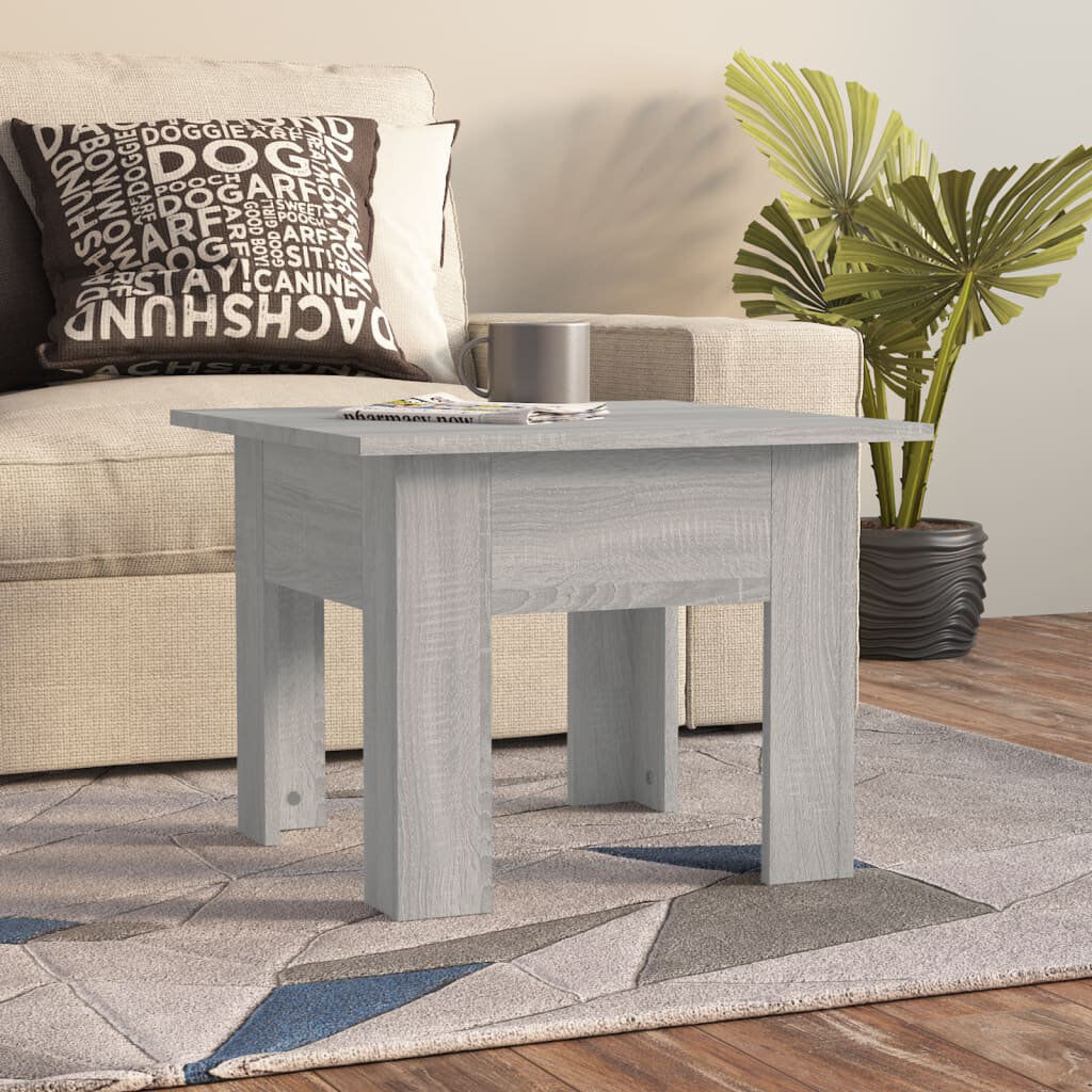 Ivy Bronx Coffee Table 55x55x42 cm Engineered Wood Sonoma Grey 42cm H X 55cm W X 55cm D