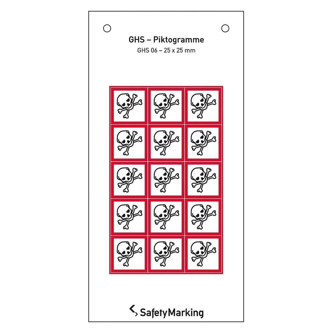 SafetyMarking GHSGefahrenpiktogramm Symbol 0 Totenkopf 2. (30.3551.06)