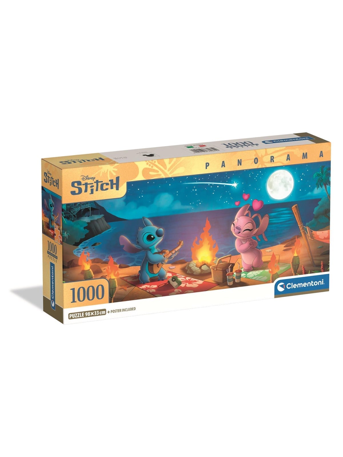 Clementoni Puzzle Panorama HQC Disney Stitch 1000 pieces 2D Puzzles