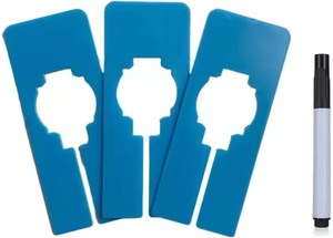 Inspire Curations 10Pcs Writable Reusable Clothes Size Dividers blue
