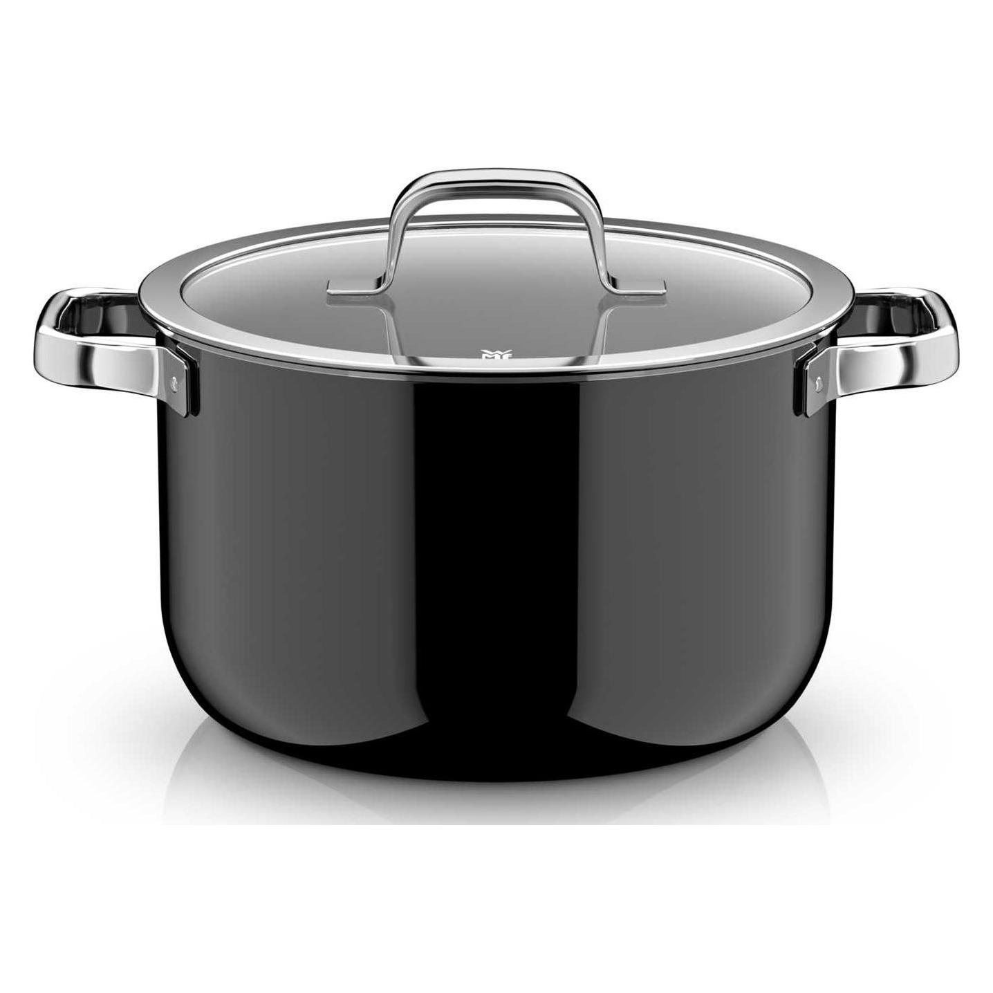 WMF Fusiontec Mineral Pro, Kochtopf mit Deckel, 24 cm, Black (Kochtopf, Fusiontec, 24 x 21 cm) (3201114010)