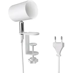 ledscom.de Klemmleuchte WAIKA, Schalter, weiß matt, 1x GU10 max. 15W