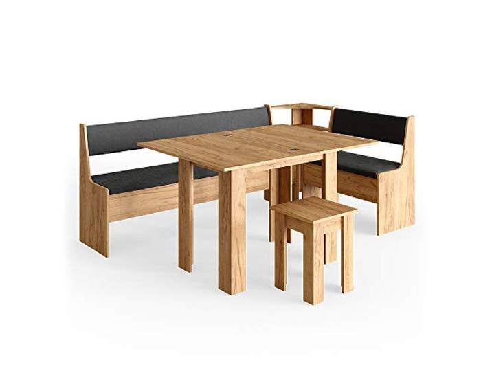 Vicco Eckbankgruppe Roman, Goldkraft Eiche, 210 x 120 cm